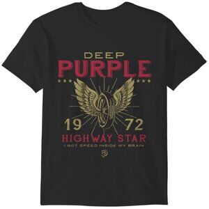 Deep Purple 1972 Highway Star Vintage Rock Band T-Shirt 26